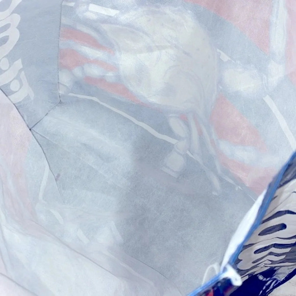 Tj maxx large reusable bag blue crab print - Picture 4 of 5